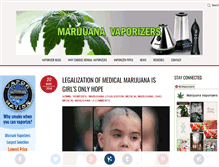 Tablet Screenshot of marijuana-vaporizers.net